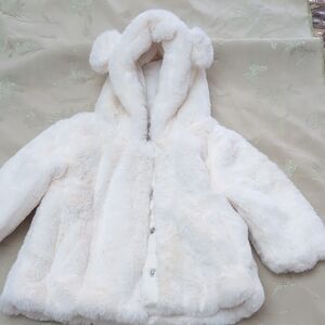Primark Cream Kids Puffer Jacket with Ears